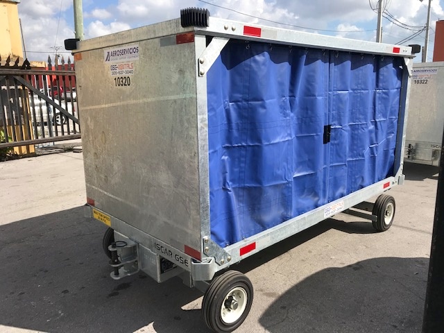 Baggage Carts Closed Iscar BCL-8 Galvanized 2020