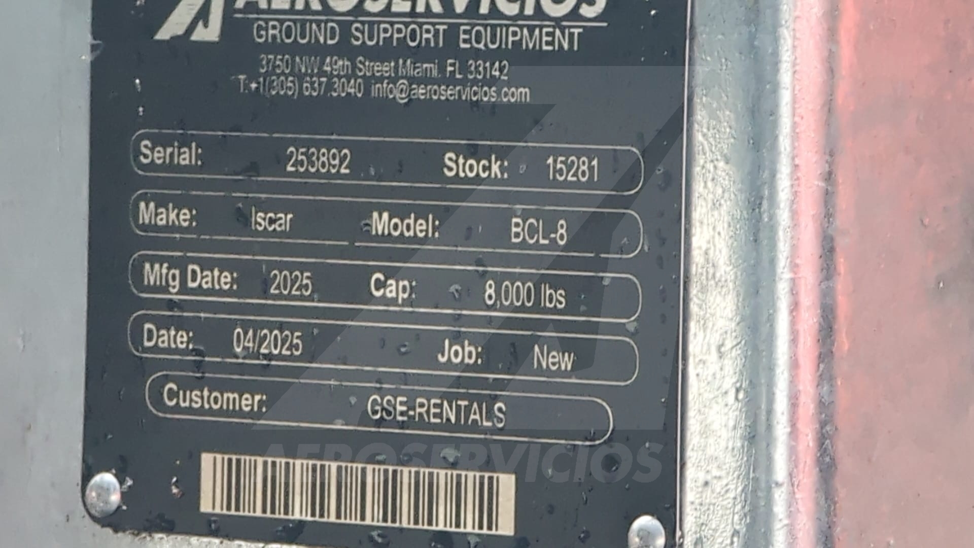 Baggage Carts Closed Iscar BCL-8 Galvanized 2025