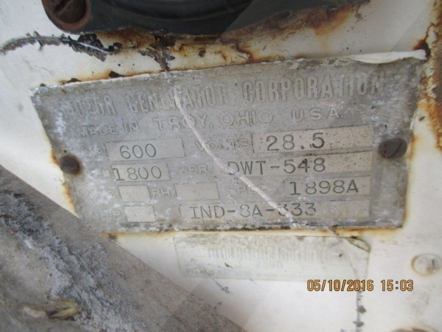 Ground Power Unit Motor Generator Corp- 28.5V