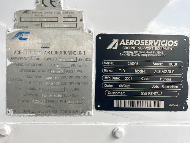 Air Conditioning TLD ACU-802-DUP