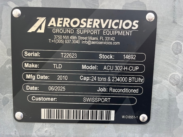 Air Conditioning Unit TLD ACU 302 H-CUP + Heating Unit - 24 Tons