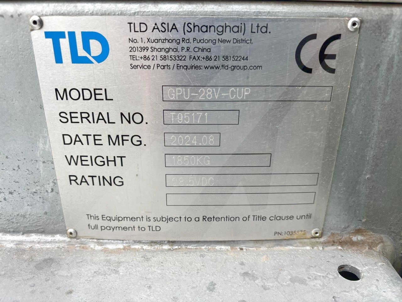 Ground Power Unit TLD GPU 28V-CUP T3