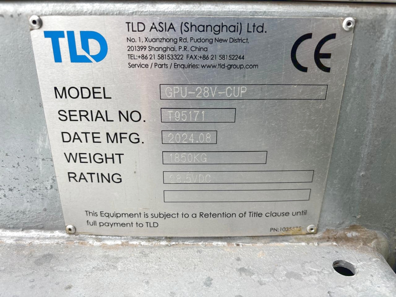 Ground Power Unit TLD GPU 28V-CUP T3