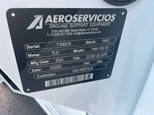 Push Back Tractor TLD TMX-150-15 Tier 4F
