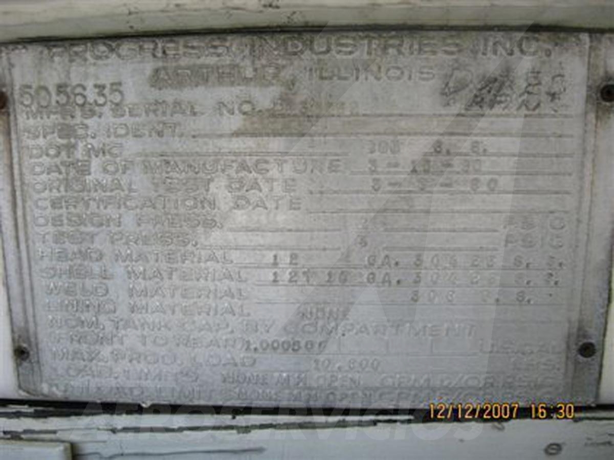 Fuel Truck Ford/Progress Industries Inc./ F-600 Diesel