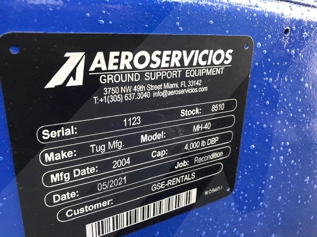 High Speed Utility Tractor Tug MH 40- 4,000 lb DBP