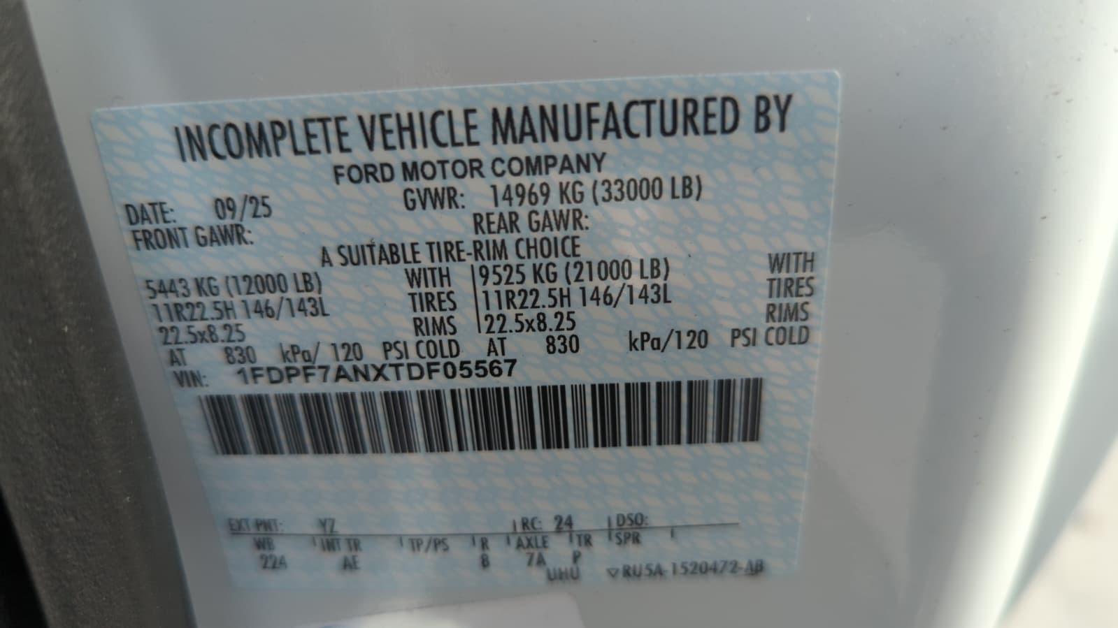 Truck Chassis Ford F-750 2026