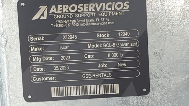 Baggage Carts Closed Iscar BCL-8 Galvanized 2023