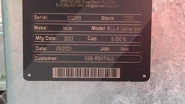 Baggage Carts Closed Iscar BCL-8 Galvanized 2023