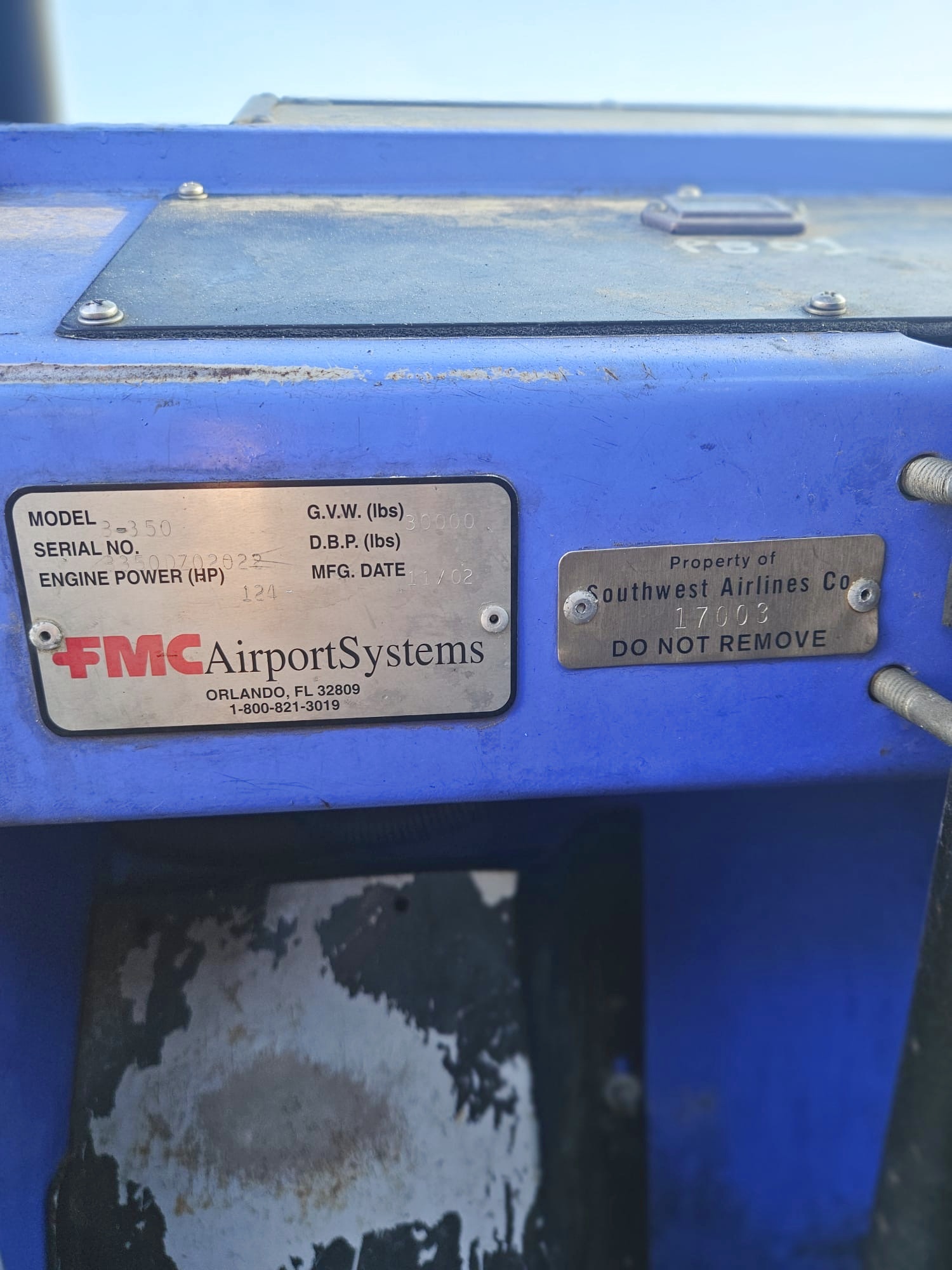 Push Back Tractor FMC B-350