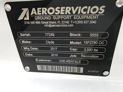 2017 Clyde 15F2790- Open Caster