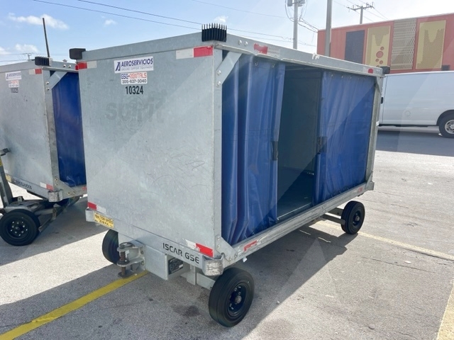 Baggage Carts Closed Iscar BCL-8 Galvanized