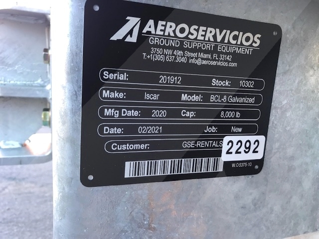 Baggage Carts Closed Iscar BCL-8 Galvanized