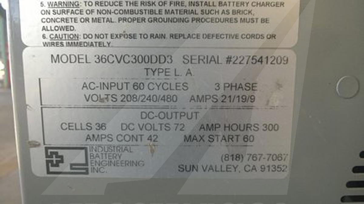 N/A Industrial Battery Engin 36CVC300DD3