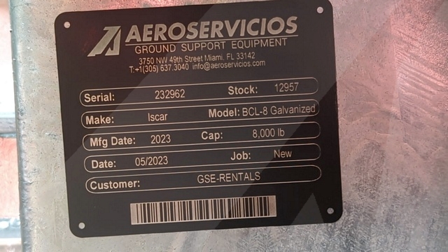 Baggage Carts Closed Iscar BCL-8 Galvanized 2023