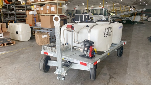 Lavatory Service Cart Standard GSE STD-LC 155/155 Galvanizedw