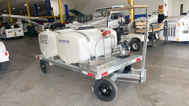 Lavatory Service Cart Standard GSE STD-LC 155/155 Galvanizedw