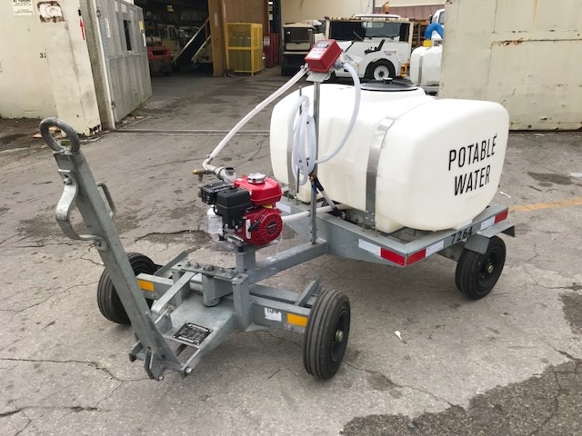 Potable Water Service Cart Aeros PC-155 Galvanized