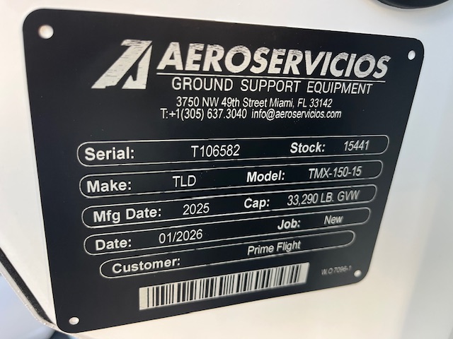 Push Back Tractor TLD TMX-150-15 Tier 4F