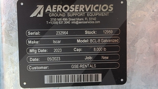 Baggage Carts Closed Iscar BCL-8 Galvanized 2023