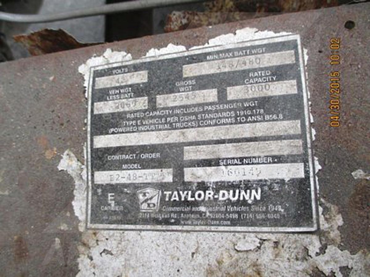 Utility Vehicle Taylor Dunn/ B2-48-TT