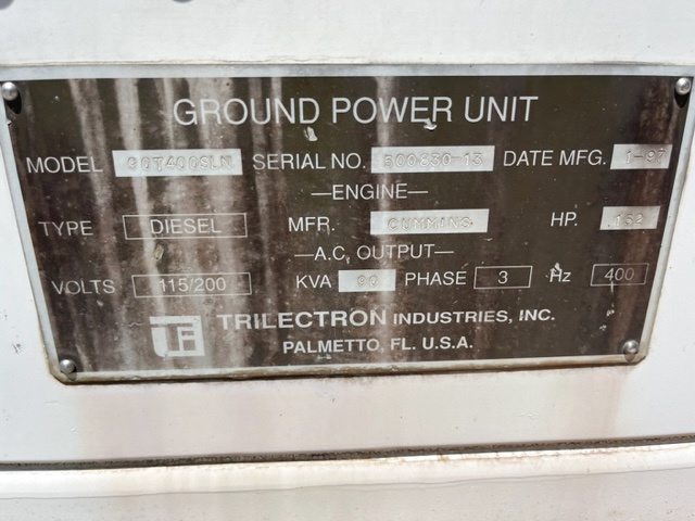 Ground Power Unit Trilectron 120T400SLN - 90 kVA
