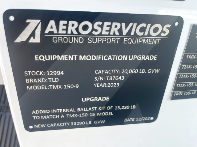 Push Back Tractor TLD TMX-150-15 Tier 4F