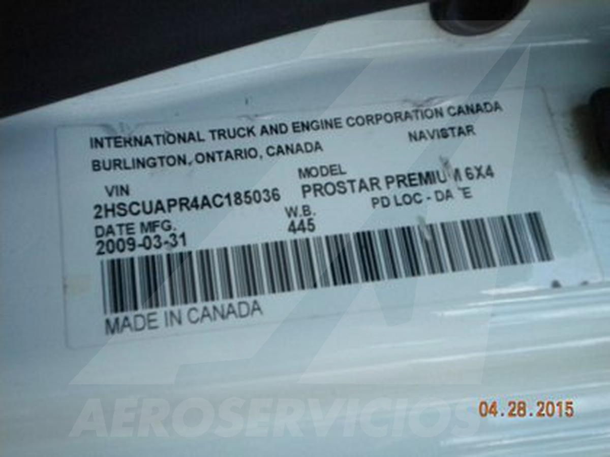 Truck Chassis International ProStar Tandem