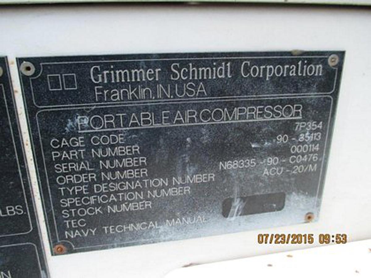 Portable Air Compressor Grimmer Schmidt Corp.