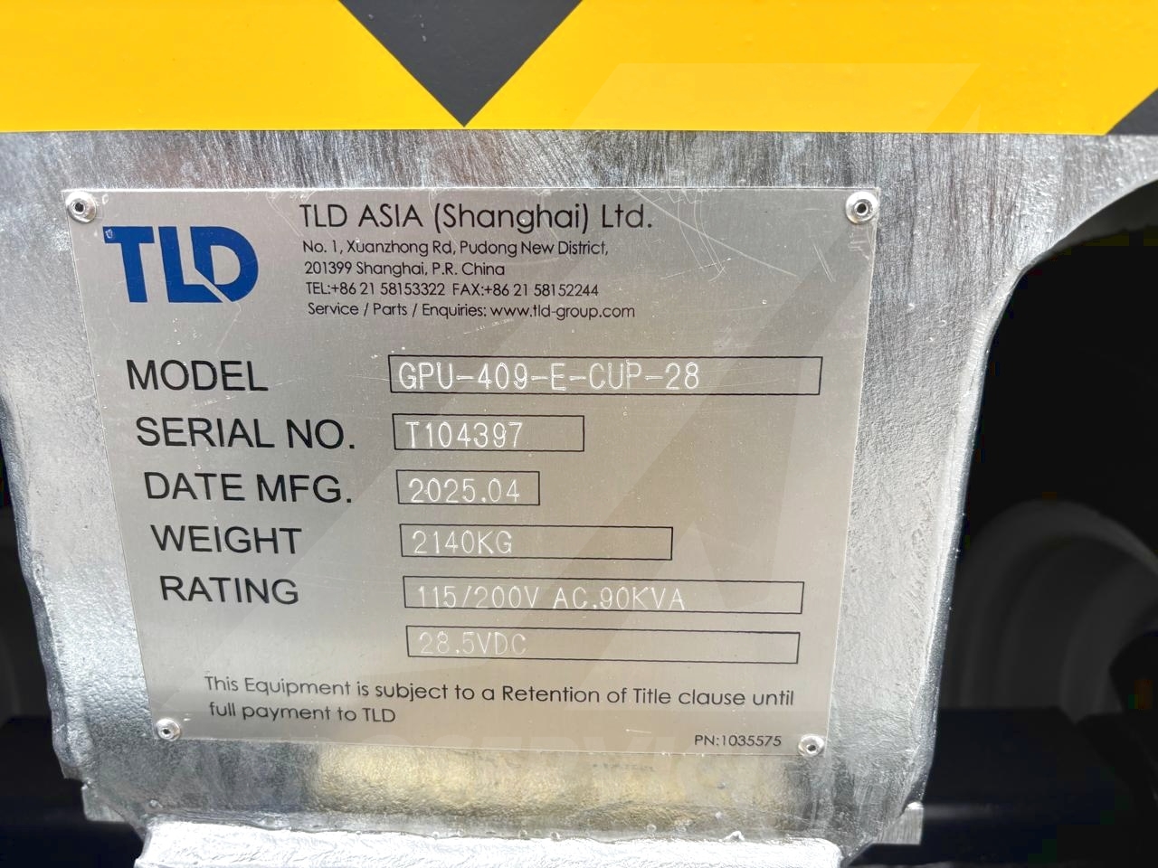 Ground Power Unit TLD GPU 409-E-CUP T3