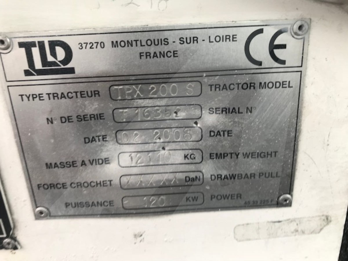 Towbarless Push Back Tractor TLD TPX-200 S