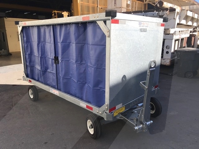 Baggage Carts Closed Iscar BCL-8 Galvanized