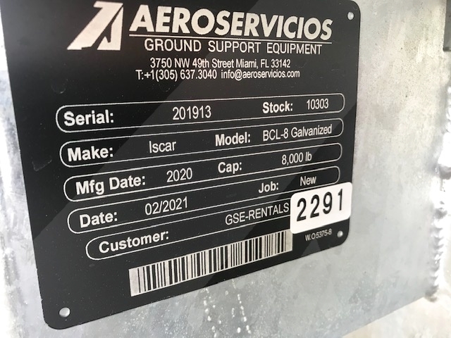 Baggage Carts Closed Iscar BCL-8 Galvanized