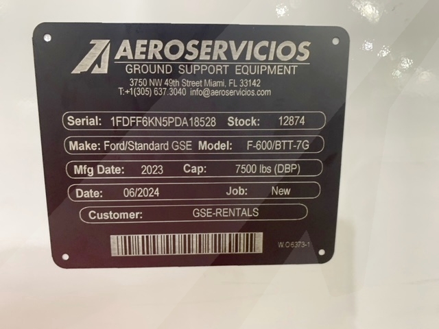 Bob Tail Truck Ford/Standard GSE F-600/BTT-7G XL SD 2023