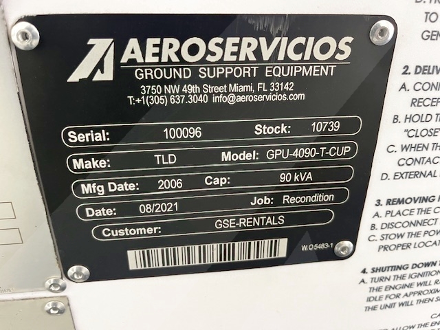 Ground Power Unit TLD GPU 4090-T-CUP