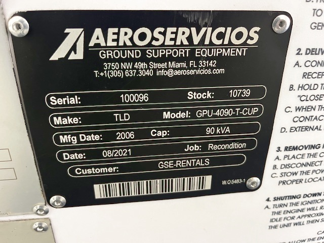 Ground Power Unit TLD GPU 4090-T-CUP