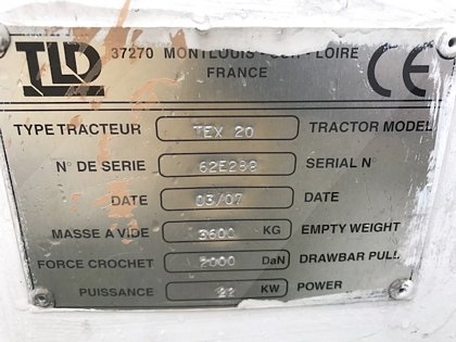 Baggage Tractor Electric TLD TEX-20