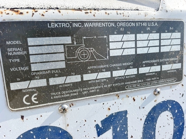 Towbarless Push Back Tractor Lektro AP8750C-AL-700