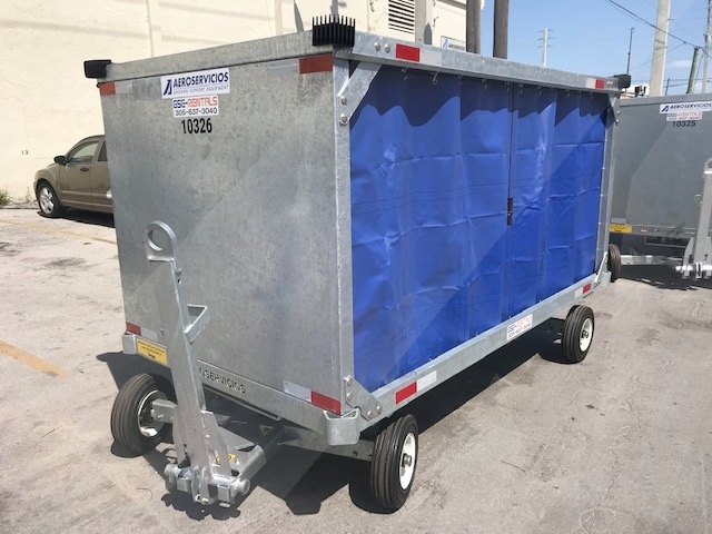 Baggage Carts Closed Iscar BCL-8 Galvanized