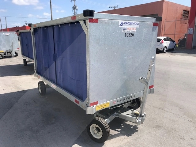 Baggage Carts Closed Iscar BCL-8 Galvanized