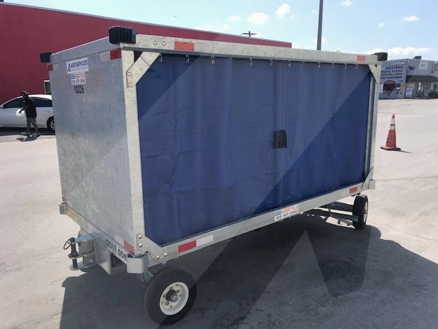 Baggage Carts Closed Iscar BCL-8 Galvanized