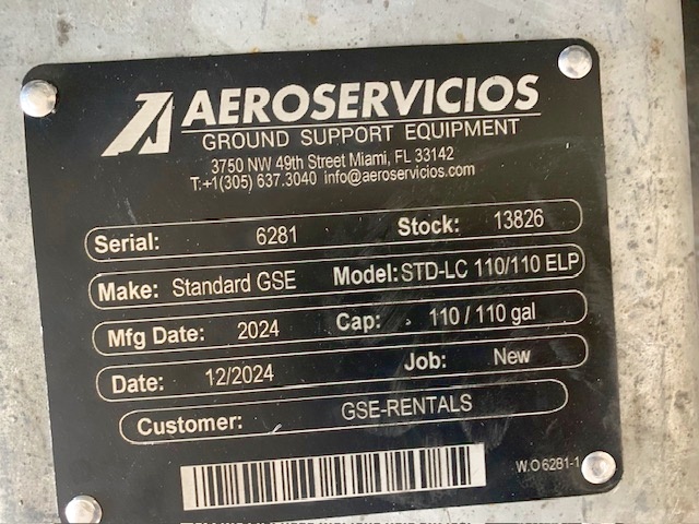 Electric Lavatory Service Cart - Standard GSE STD LC 110/110 ELP