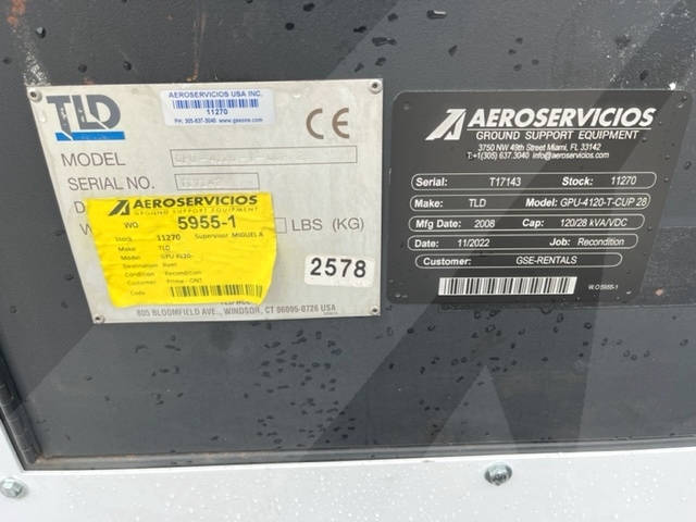 Ground Power Unit TLD GPU 4120-T-CUP-28 + (28.5 VDC)