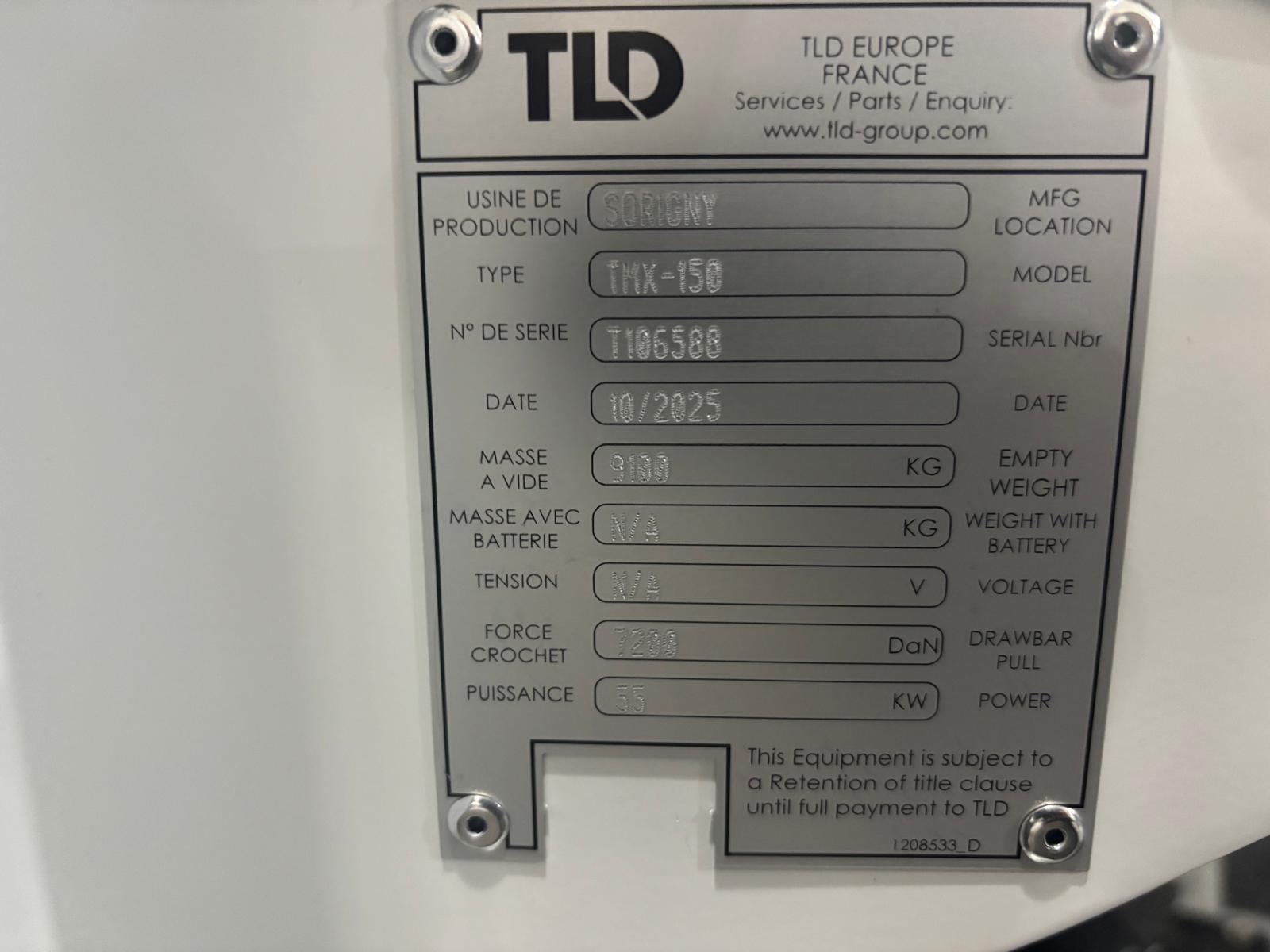 Push Back Tractor TLD TMX-150-9 Tier 4F