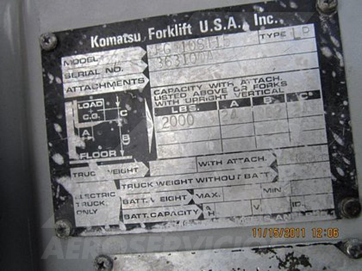 1996 Komatsu FG-10ST15