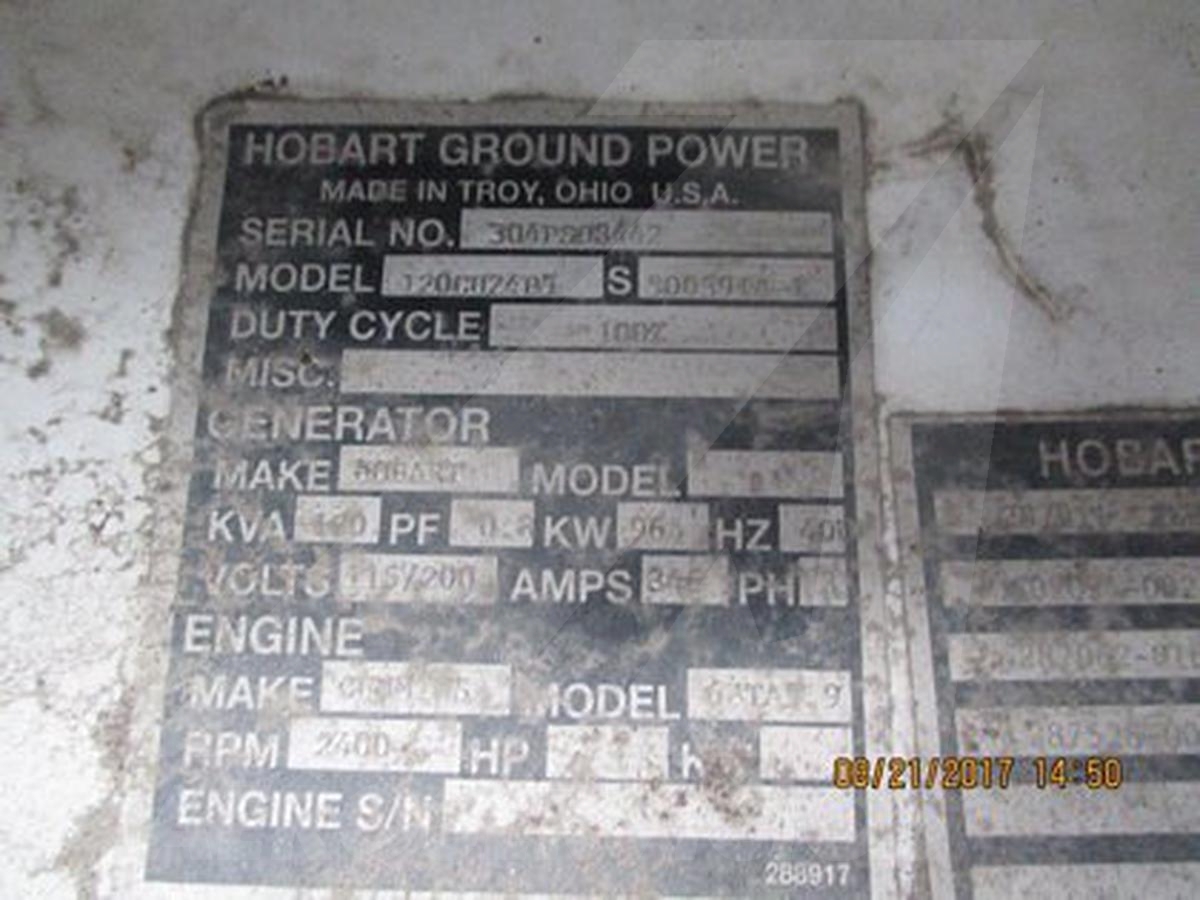 2004 Hobart 120CU24P5 - 120 kVA