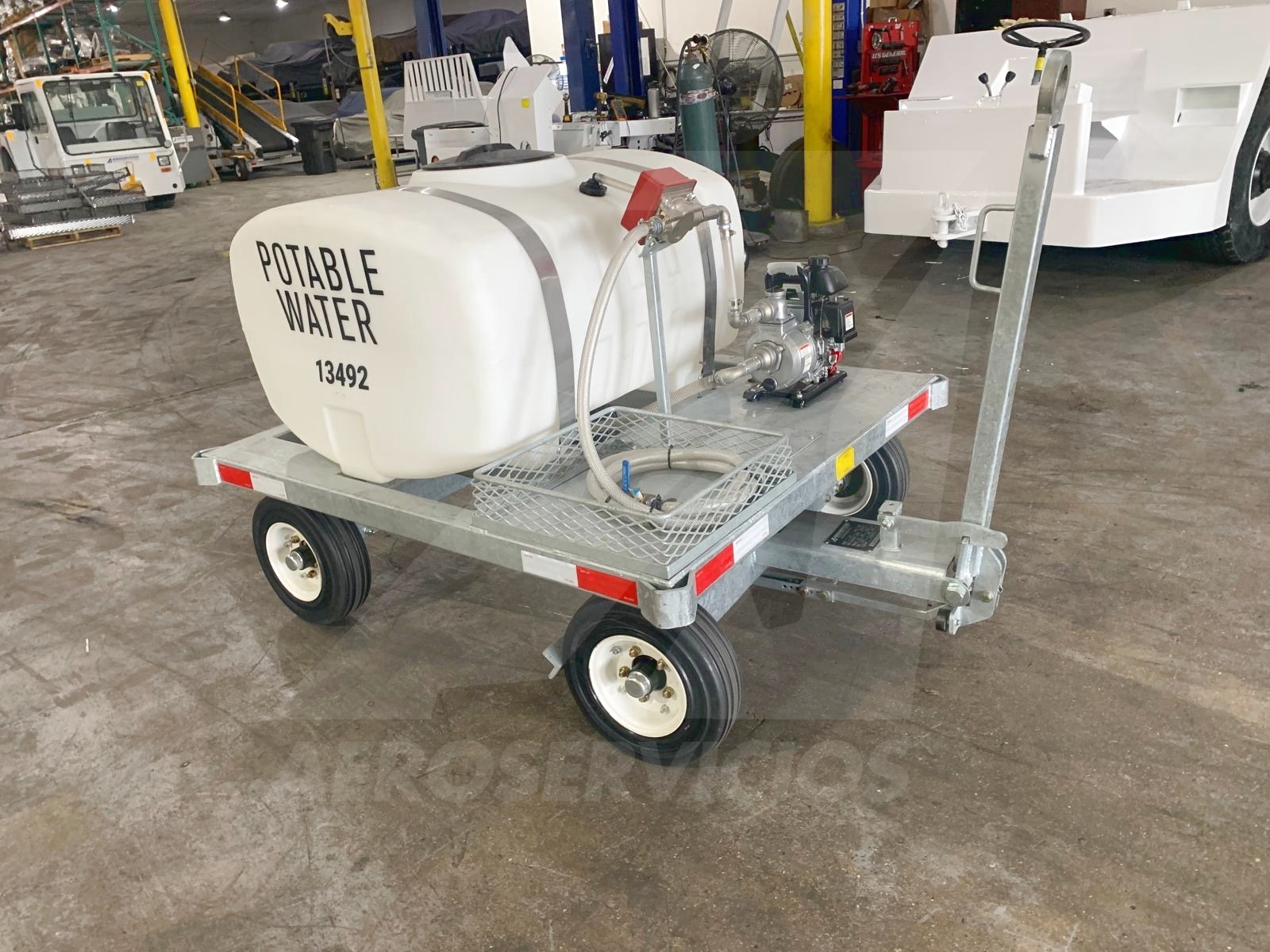 Potable Water Service Cart STD-PC-155 Galvanized