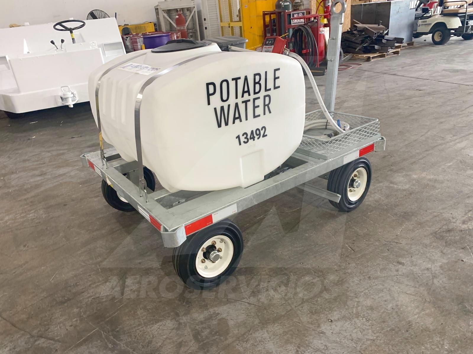 Potable Water Service Cart STD-PC-155 Galvanized