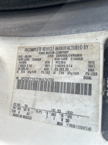 Cabin Service Truck Ford/Global- F-750/CS16-168