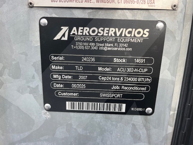 Air Conditioning Unit TLD ACU 302 H-CUP + Heating Unit - 24 Tons